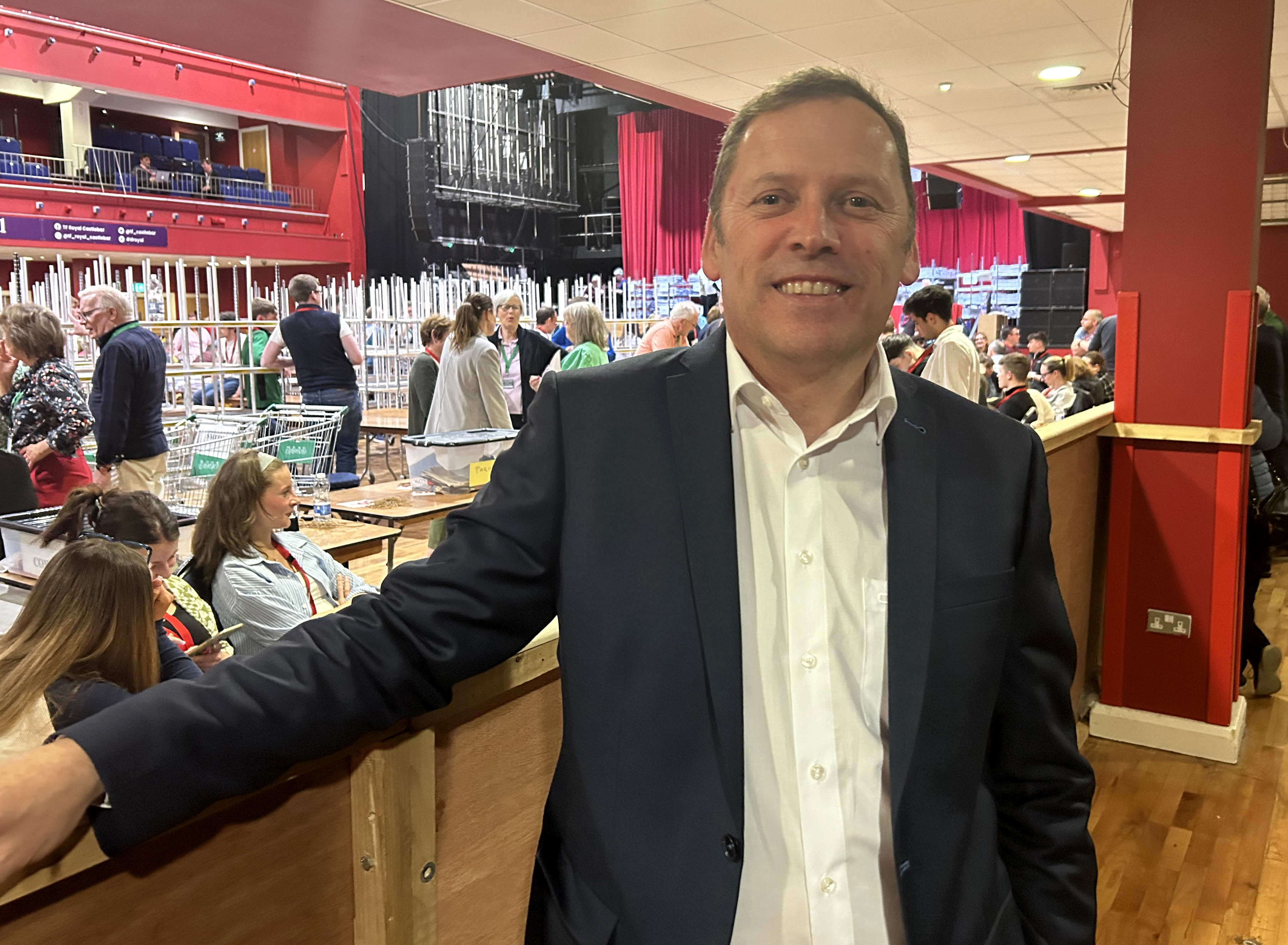 Fianna Fáil man Barry Cowen celebrates in Castlebar