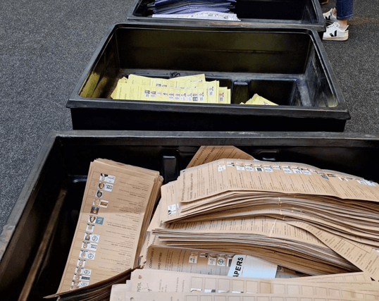 The counting of votes is continuing at SETU Arena in Waterford