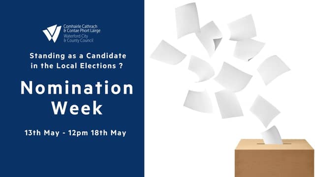 On Friday, June 7, voters in Waterford will go to the polls to elect 32 councillors to the local authority