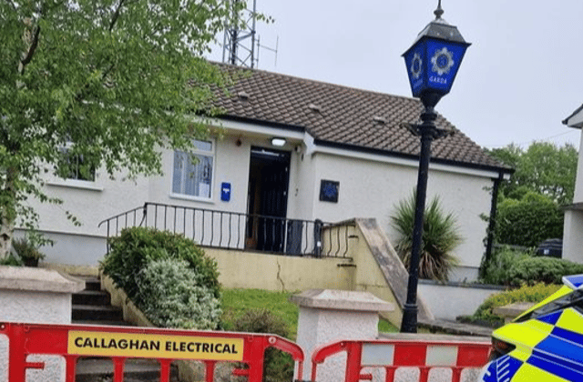 Clones garda station will remain closed to the public for a number of weeks | PICTURE: Facebook/An Garda Síochana