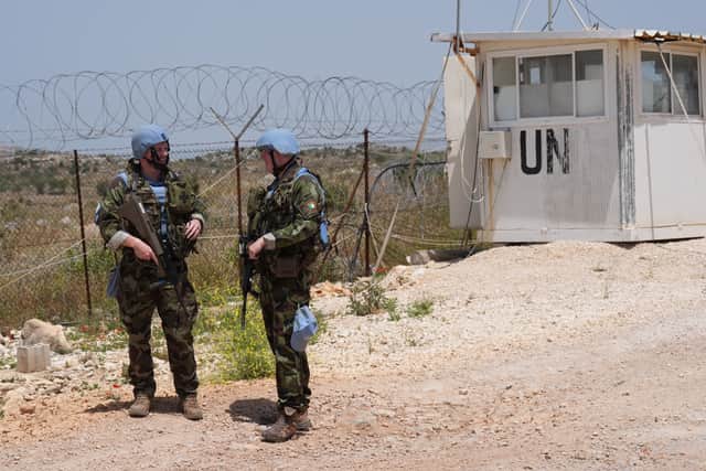 “Also we have had quite a number of incidents of firing close to our own positions here.”