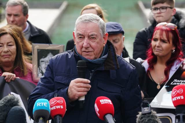 Maurice McHugh said he and his wife Phyllis lost their only child, 17-year-old Caroline in the “horrendous inferno” at Stardust.
