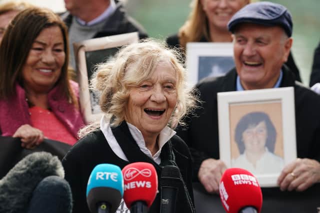 Gertrude Barrett, mother of Michael Barrett, said the families’ campaign was a “mission”.