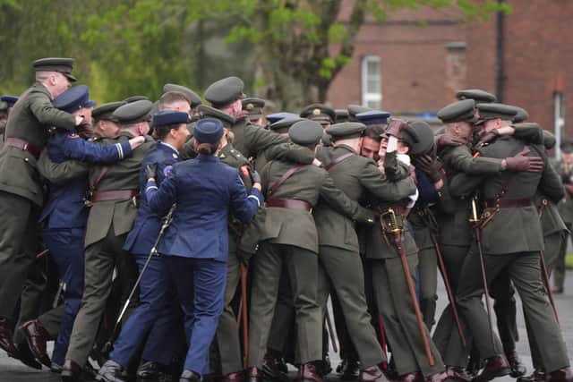 Mr Martin, who is Minister for Defence, made the comments to reporters at the commissioning ceremony of the 99th cadet class at the Defence Forces Training Centre in The Curragh, Co Kildare.