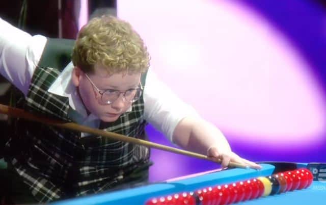 Adam stood at the table, positioned his cue and effortlessly began potting balls one after another, so quick in fact that the Italian presenter likened him to a machine gun.