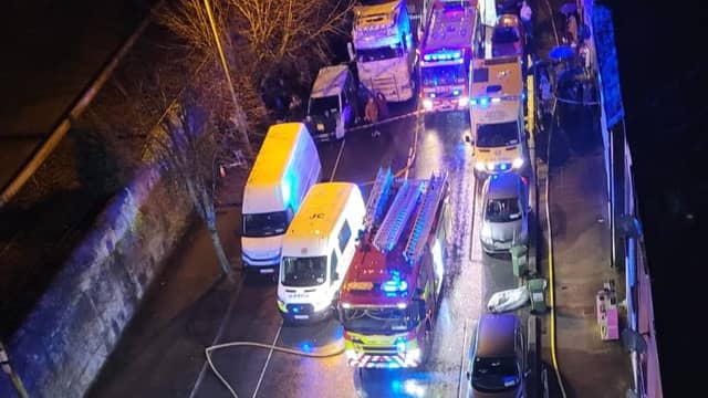 Emergency services attended the scene late on Thursday night in Cork city | PICTURE: Cork City Fire Brigade (via X)