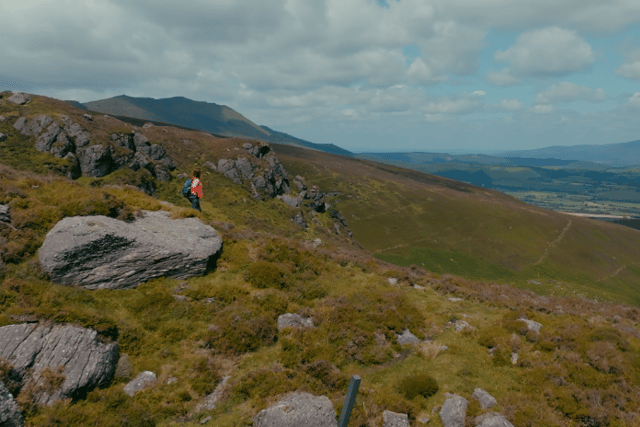 "We did the Comeragh Mountains, and that was probably my favourite, the walk across the cliff, that was a good walk. If we hadn't been stopping and starting filming, and I was on my own, I would go over and back on that cliff all day long."