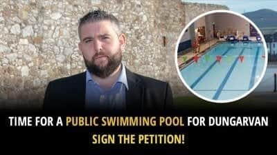 “Council management has signalled their unwillingness to develop a public pool in the town, while a small minority of local councillors have registered their concern about the cost of building or running such a facility.