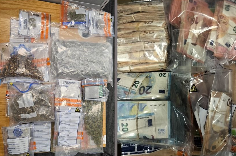 Some of the items seized by gardai | PICTURE: Facebook/An Garda Siochana
