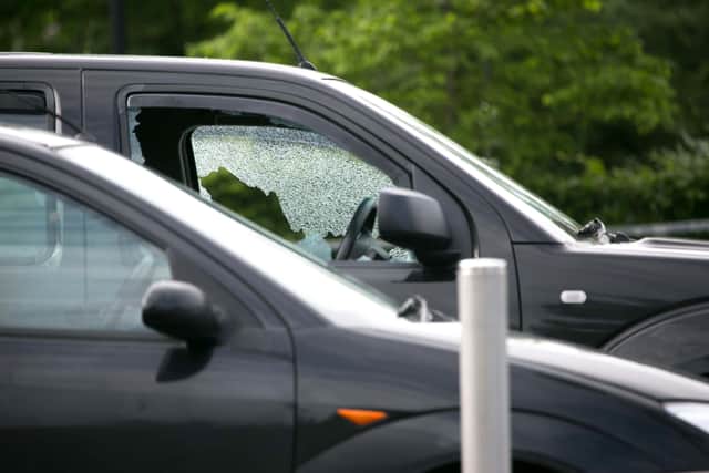 Two gunmen wearing balaclavas got out of a red Ford Focus and fired 13 rounds into Keane's Nissan pickup truck as he sat in the driver's seat. The gunmen fled in the Ford Focus while Keane made his way on foot to an adjacent running track where he collapsed.