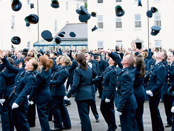 New Gardaí celebrating their graduations