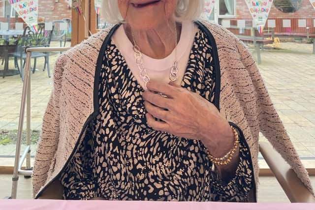 Staff at the Centre where Mrs. Pamela Bankes is cared for were joined by her son Dr. Nicholas Bankes and his wife Nina and friends to mark the occasion.