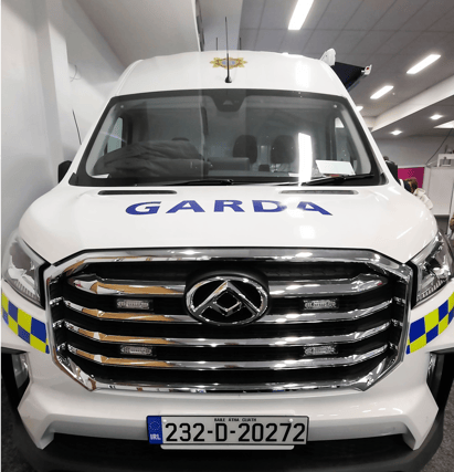 One of the new Community Engagement Vans on display at the BT Young Scientist and Technology Exhibition