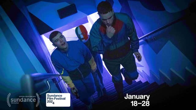 The film is based on the origin story of the riotous and ground-breaking Irish-language rap trio Kneecap