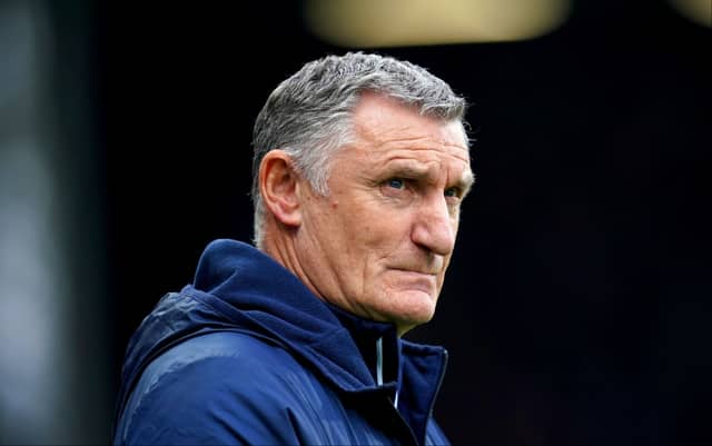 Tony Mowbray was sacked by Championship side Sunderland earlier this week. PIC: PA