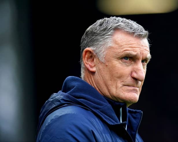 Tony Mowbray was sacked by Championship side Sunderland earlier this week. PIC: PA