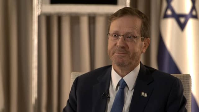 President Hertzog questioned what he said was Irish “indifference to the pain endured by Israelis”