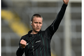 Michael Kennedy is the referee for the Munster Club Senior Hurling Championship semi-final between Ballygunner and Na Piarsaigh. Picture: Ramsey Cardy/Sportsfile