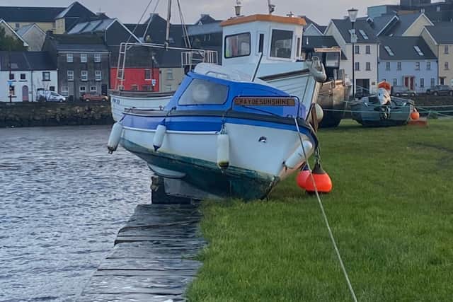 "Galway is used to storms but I’ve never seen boats washed up at the Claddagh before," Paul's post read. In a reply further down he stated he had taken the pictures around 8am this Monday morning.