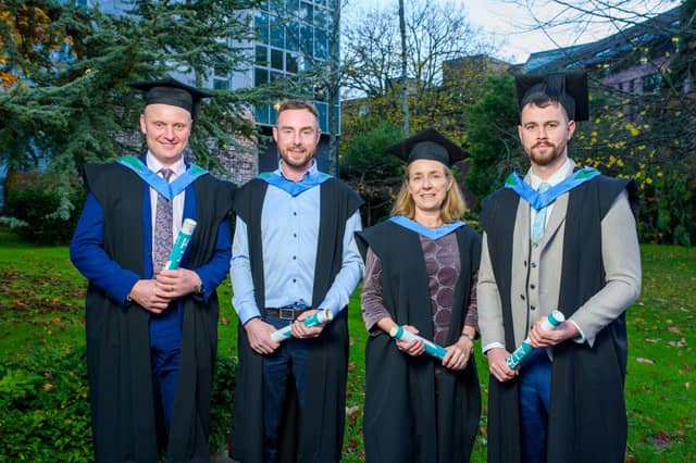 Kevin Moloney, Knockanore; Shane Fitzgerald, Portlaw; Jeanne Duffy, Villierstown, Cappoquin and Kyle Cunningham who farms near Youghal