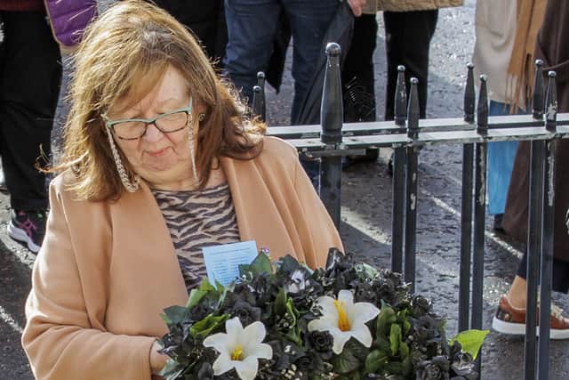 Nesbitt, a patron of the WAVE Trauma Centre which supports the Disappeared families, joined their annual silent walk on All Souls Day at Stormont.