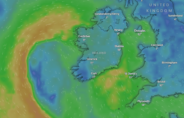 Met Éireann issues new weather warning with two areas to be battered over three days