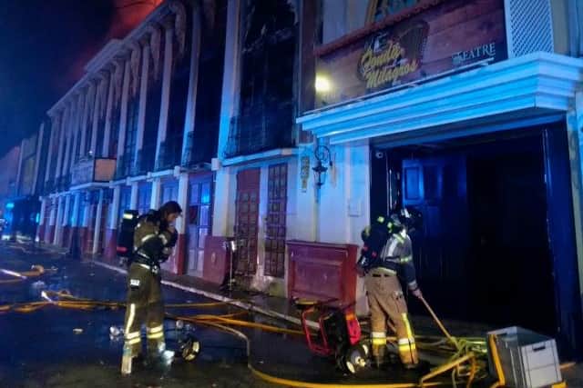 It was not immediately clear what had caused the fire.