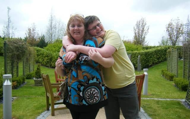 Sharon Keogh with her son Adam