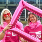 Breast Cancer Ireland Outreach Co-ordinator, Juliette O’Connell and her daughter Ava O’Connell from Limerick, at the launch of Breast Cancer Ireland’s Very Pink Run. Pic: David Keane