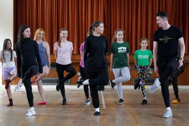 The professionals put on a workshop for the Ukrainian Irish dancing enthusiasts on Wednesday afternoon.
