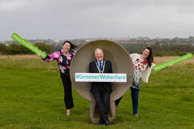 Launched by Mayor of Waterford City and County, Cllr Joe Conway, Acting Head of Enterprise at the Local Enterprise Office Waterford, Brid Kirby, and Climate Action Coordinator with Waterford City and County Council, Gráinne Kennedy, pictured above, these awards will showcase what Waterford business is doing to adopt sustainability policies, in a practical sense.