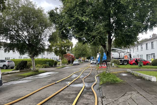 When he did get inside to assess the damage said: “The freezer was on its back and it was full of water. The washing machine was half full of water. Carpets are all soaked.”