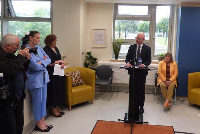 “I am also conscious that the 20 en-suite rooms with patios in the Oak Ward offer a dignity to patients and families in difficult times for them and is greatly appreciated by all concerned.”