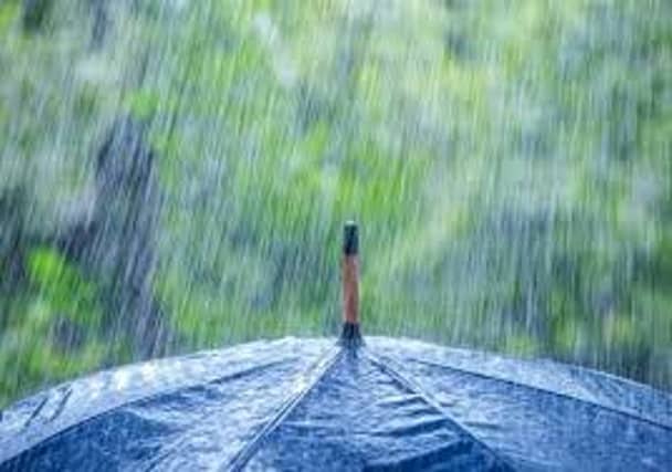 Heavy rain for awhile today in Leitrim