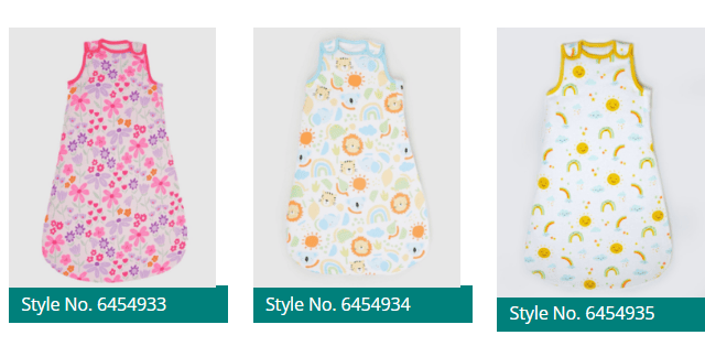 The type/number of model is style numbers 6454933, 6454934, 6454935. 