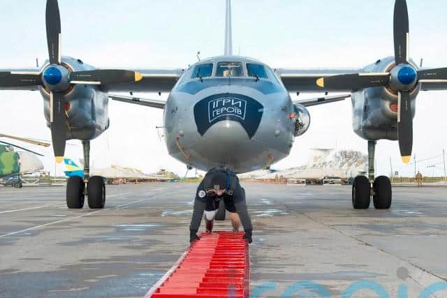 He competed in Ukraine’s Games of Heroes competition, winning categories including pull-ups and CrossFit, and he set a Ukrainian record by pulling a 16-tonne cargo plane in 2022.