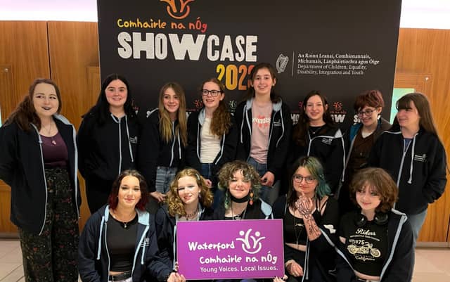 Pictured at the Comhairle na nÓg National Showcase at Croke Park on Tuesday April 4th are members of Waterford Comhairle na nÓg.