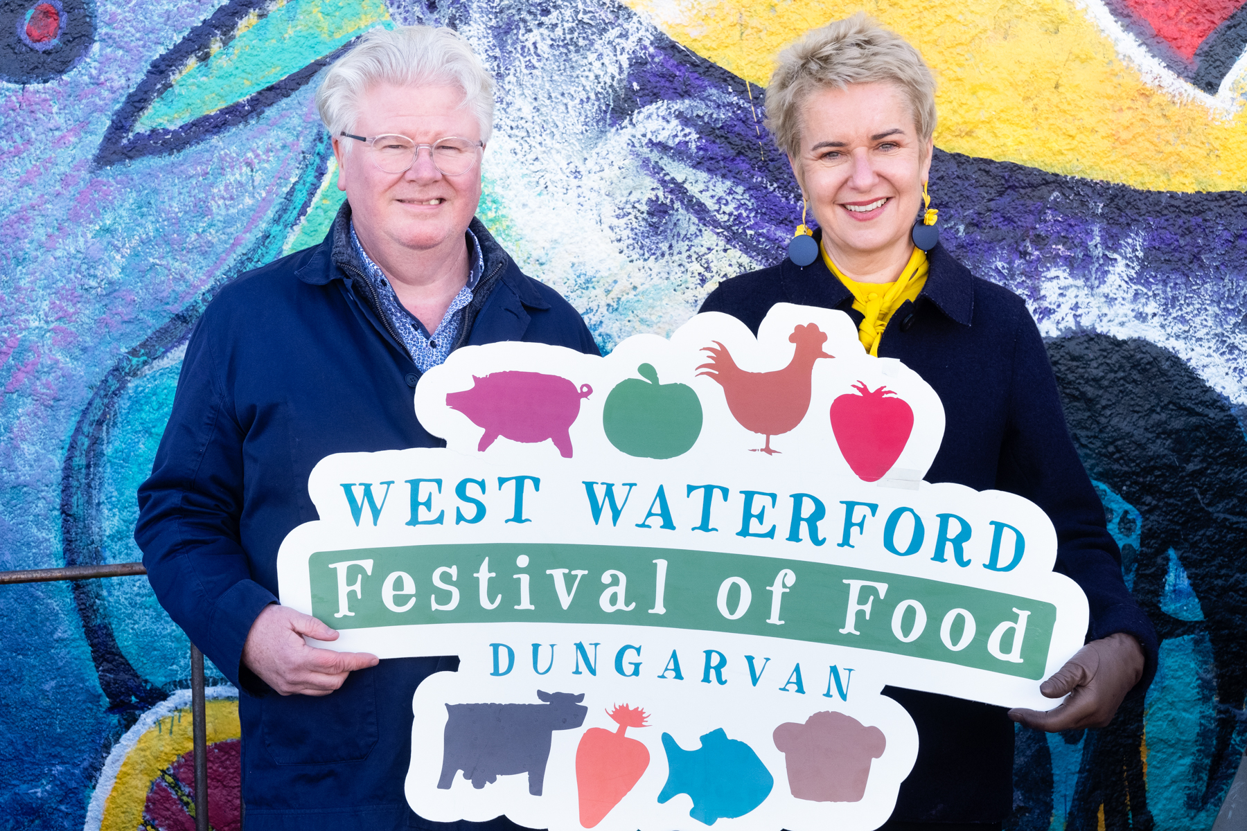 Chef Paul Flynn and festival director Eunice Power