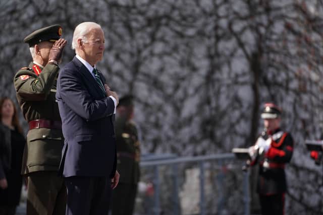 He also reflected on the experience of Irish-Americans, speaking about the geographical similarities between the Boyne Valley in the east of Ireland and Pennsylvania.