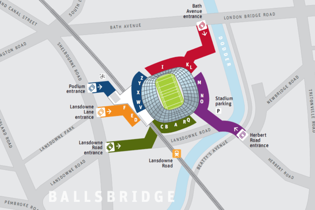 Gardaí stress that all patrons should be aware of the colour coded entry routes to the stadium which will be clearly identified on their tickets and will be strictly enforced. 