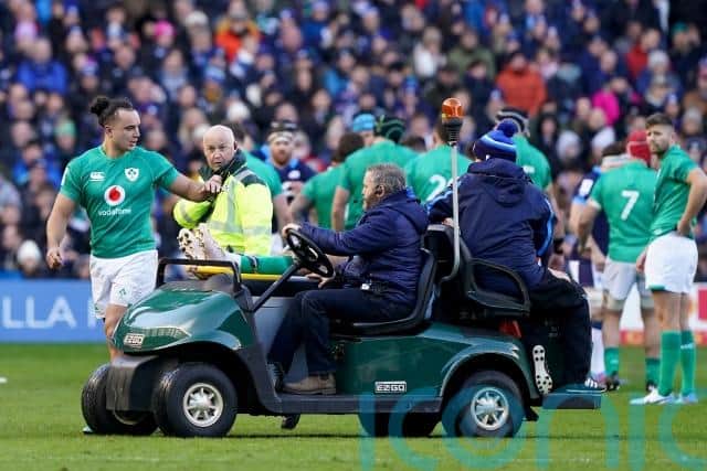 “I was texting his mother and father, there, because they’re very concerned,” he said. “There were safety checks and precautions, there, around necks but he was up and talking so, hopefully, he’s going to be fine.”