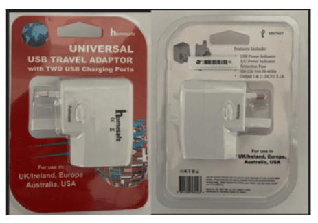 The socket shutters can be opened without a plug being inserted making live parts accessible.