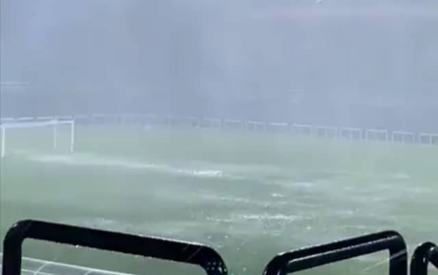 WATCH: Waterford FC pre-season encounter abandoned due to waterlogged pitch - in Dubai! - FOOTAGE FROM: Waterford FC Twitter