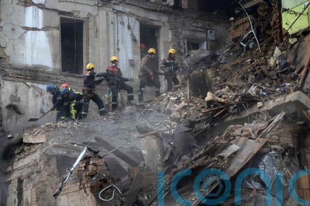 Kyiv came under fire from about 40 missiles on Friday, authorities said, though air defences intercepted 37 of them.