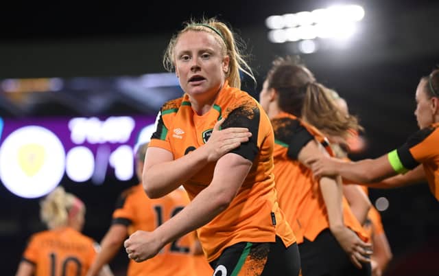 The Republic of Ireland women's national team have made history by qualifying for the 2023 FIFA Women's World Cup after defeating Scotland 1-0 at Hampden Park. PIC: Sportsfile