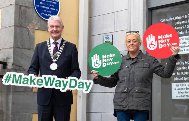Mayor of Waterford City and County, Cllr John O’Leary and Jemma Jacob, Road Safety Officer, Waterford City and County Council.