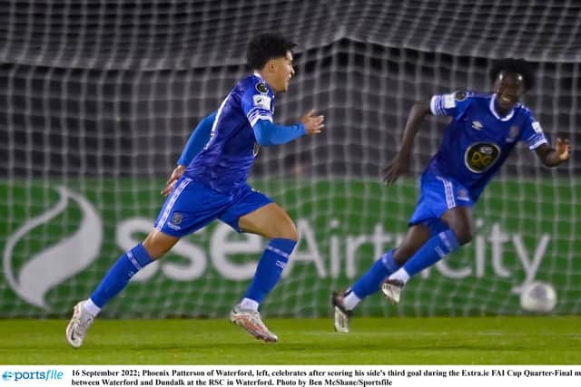 The Blues produced a memorable quarter-final performance last Friday when they defeated Dundalk 3-2 at the RSC. Shane Griffin, Darragh Power and Phoenix Patterson scored the goals for Danny Searle's side to send them through to the semi-final.