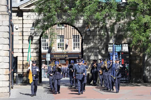 Mr Harris told the crowd gathered the Garda, Ireland’s national security service, had encountered and responded to “difficult periods” in Ireland’s past.
