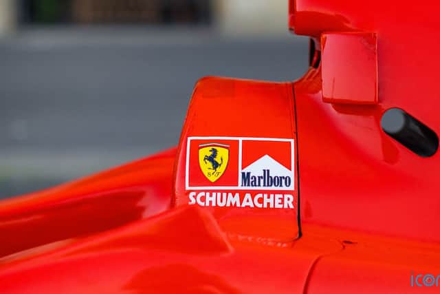Dubbed the F300, the race car was first unveiled to the media on January 7, 1998, showcasing its new 3.0-litre V10 engine which produced 789bhp at the time and could hit a maximum of 17,500rpm.
