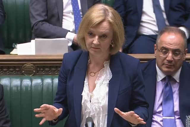 Ms Truss replied: “The reason I am putting this Bill forward is because I’m a patriot and I’m a democrat, and our number one priority is protecting peace and political stability in Northern Ireland and protecting the Belfast Good Friday Agreement, and nothing (he) has suggested will achieve that end.”